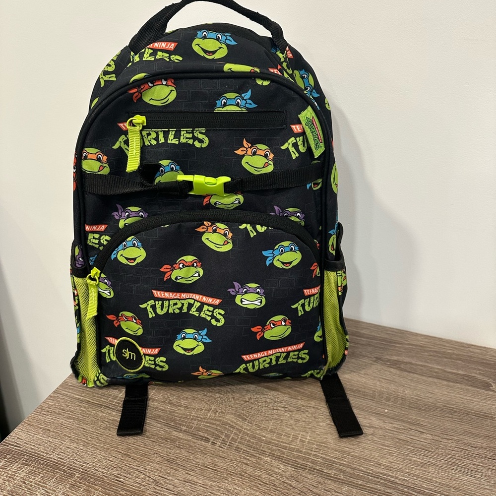 Teenage Mutant Ninja Turtles Kids Black & Green Backpack